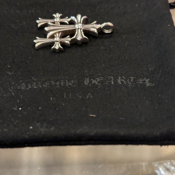 Chrome Heart Triple Cross small Pendant only Authentic - Picture 12 of 15
